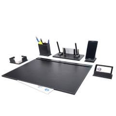 Prozenis Karasu Metal İsimlikli Deri Sümen Takımı 6 Parça