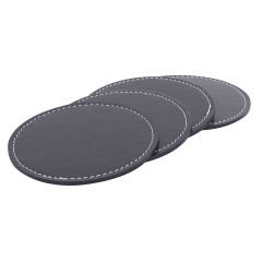 Prozenis PR2541 Yuvarlak Deri Bardak Altlığı