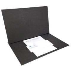 Prozenis Masaüstü Siyah Deri Kapaklı Tekli Masa Sümeni 49x36cm