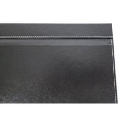 Prozenis Masaüstü Siyah Deri Kapaklı Tekli Masa Sümeni 49x36cm