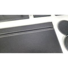 Prozenis PR610 Çift Kalemli Siyah Renk Deri Sümen Takımı 10 Parça