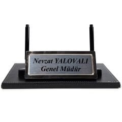 Prozenis Sümen Takımı Parça Seçenekli, Masaüstü Ofis Seti Metal İsimlikli Kalem Standı