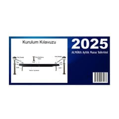 Prozenis 2025 Tarihli Almira Masa Takvimi Yaprakları