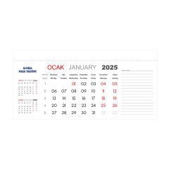 Prozenis 2025 Tarihli Almira Masa Takvimi Yaprakları