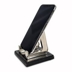 Prozenis PR4286 Ahşap-Deri Tabanlı Lüks Ofis Masaüstü Telefon Standı