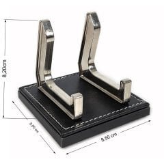 Prozenis PR4286 Ahşap-Deri Tabanlı Lüks Ofis Masaüstü Telefon Standı